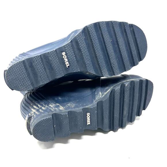 Sorel Size 9 Blue Lace Up Hidden Wedge Boots NL2442-464 1717591464 01583 0217 - Picture 6 of 8